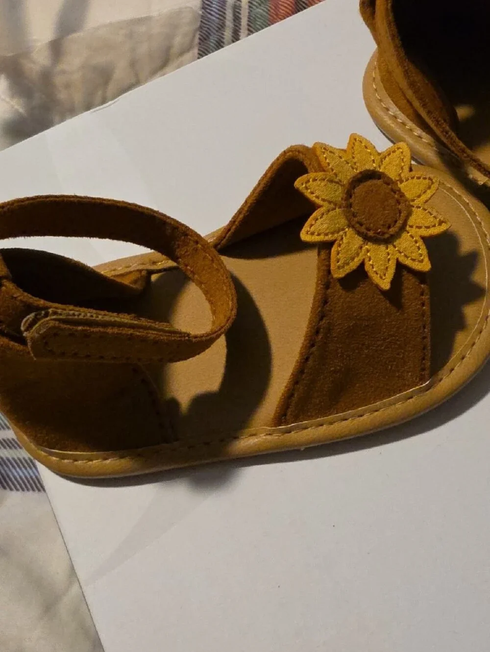 Old Navy Brown and Yellow Sunflower Toddler Sandals